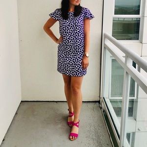 Kate Spade Purple Animal Print Mini Dress